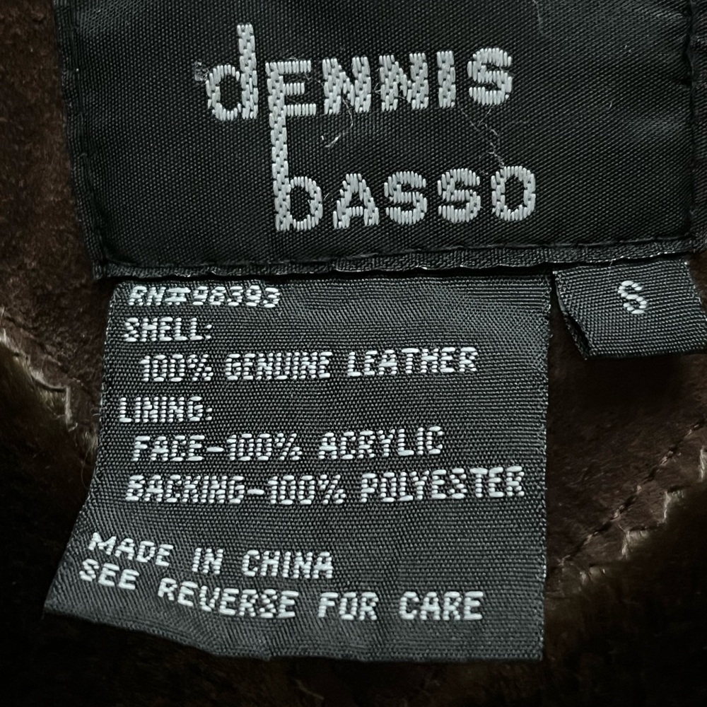 Dennis Basso Brown Faux Suede Fur Trim Coat S - Picture 5 of 8